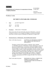 Giornale della 962a Seduta plenaria del Consiglio permanente