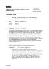 Journal of the 964th Plenary Meeting of the Permanent Council