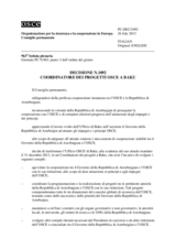 Decisione N.1092 del Consiglio permanente