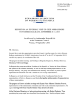 Statement by the Delegation of Norway on the Ambassadorial visit to the Western Balkans from 8 to 13 September 2013