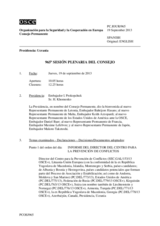 Diario de la 965ª Sesión plenaria del Consejo Permanente 