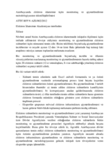 Azərbaycanda elektron idarəetmə üçün monitorinq və qiymətləndirmə metodologiyasının təkmilləşdirilməsi