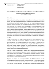 Statement by the Delegation of Switzerland in response to the presentations on challenges linked to Afghanistan after 2014