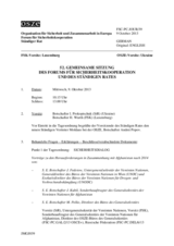 Journal der 52. Gemeinsamen Sitzung des Forums für Sicherheitskooperation und des Ständigen Rates