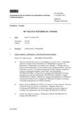 Journal de la 967e séance plénière du Conseil