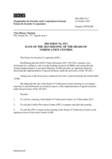 Forum for Security Co-operation Decision No. 5/13