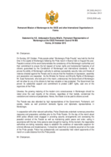 Statement by the Delegation of Montenegro on the Pride parade entitled “Montenegro Pride-Proudly”