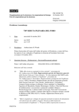 Giornale della 730a Seduta plenaria del Foro di cooperazione per la sicurezza