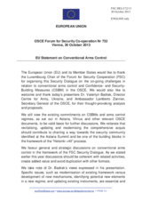 Statement by the Lithuanian Presidency of the Council of the EU in response to the presentations on the arms control in Europe