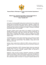 Statement by the Delegation of Montenegro in response to the Report of the Secretary General