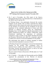 Report on the activities of the Chairperson-in-Office. 