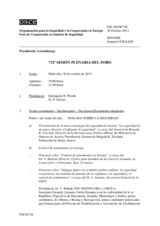 Diario de la 732ª Sesión plenaria del Foro de Cooperación en materia de Seguridad  