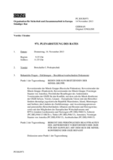 Journal der 971. Plenarsitzung des Ständigen Rates 