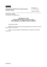 Permanent Council Decision No. 1104