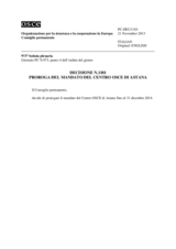 Decisione N.1101 del Consiglio permanente