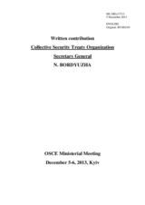 Written Contribution