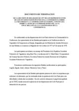 First Follow-up Meeting, Belgrade, 4 October 1977 to 9 March 1978 (es)