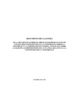 Second Follow-up Meeting, Madrid, 11 November 1980 to 9 September 1983 (es)