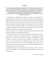 Report of the CSCE Meeting of Experts on Peaceful Settlement of Disputes - Athens, Greece (es)