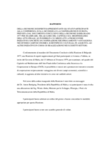 Report of the CSCE Meeting of Experts on Economic, Scientific and Cultural Co-operation in the Mediterranean - Valetta, Malta (it)
