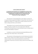 Concluding Document of the First Follow-up Meeting, Belgrade, 4 October 1977 to 9 March 1978