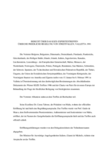 Report of the CSCE Meeting of Experts on Peaceful Settlement of Disputes - Valletta, Malta (de)