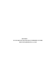 Document of the Cracow Symposium On The Cultural Heritage of the CSCE Participating States (fr)