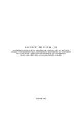 Vienna Document 1992 (fr)
