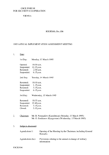 FSC Journal No. 106 of the 1995 Annual Implementation Assessment Meeting