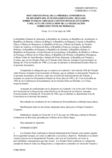 Final Document of the First Conference to Review the Operation of the Treaty on Conventional Armed Forces in Europe and the Concluding Act of the Negotiation on Personnel Strength (es)