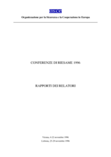 Second Review Meeting, Lisbon, 4 to 22 November 1996 (it)