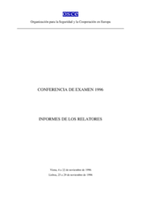 Second Review Meeting, Lisbon, 4 to 22 November 1996 (es)