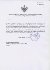Response by the Delegation of Montenegro to the Questionnaire on the Code of Conduct on Politico-Military Aspects of Security Response by the Delegation of Montenegro to the Questionnaire on the Code of Conduct on Politico-Military Aspects of Security
