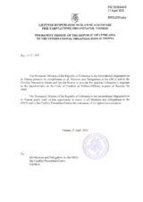 Response by the Delegation of Lithuania to the Questionnaire on the Code of Conduct on Politico-Military Aspects of Security Response by the Delegation of Lithuania to the Questionnaire on the Code of Conduct on Politico-Military Aspects of Security