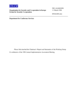 Summary of the 1998 Annual Implementation Assessment Meeting