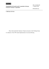 Summary of the 1999 Annual Implementation Assessment Meeting