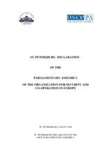 St. Petersburg declaration of the OSCE Parliamentary Assembly