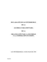 1999 St. Petersburg declaration (es)
