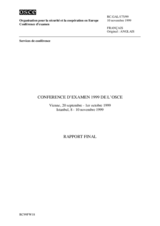 Third Review Conference, Vienna - 1 October to 20 September and Istanbul - 10 November 1999 (fr)