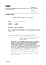 Diario de la 974ª Sesión plenaria del Consejo Permanente 