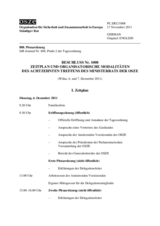 Decision on the Timetable and Organizational Modalities of the Eighteenth Meeting of the OSCE Ministerial Council