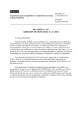 Decisión Nº 2/12  del Consejo Ministerial