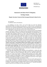 Statement by H.E. Ms. Helga Schmid, Deputy Secretary General of the European External Action Service