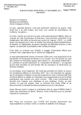 Statement by H.E. Mr. Claude Giordan, Permanent Representative to the OSCE