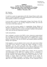 Statement by H.E. Mr. Elmar Mammadyarov, Minister of Foreign Affairs