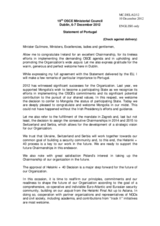 Statement by H.E. Mr. Luis Brites Pereira