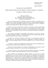 Statement by H.E. Mr. Jean Leonetti, Minister for European Affairs