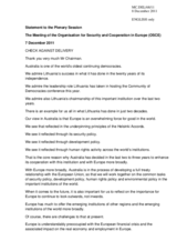 Statement by H.E. Mr. Kevin Rudd, Minister for Foreign Affairs