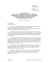 Statement by H.E. Ms. Dinara Kemelova, Deputy Minister of Foreign Affairs