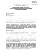 Statement by H.E. Mr. Jean Asselborn, Deputy Prime Minister and Minister of Foreign Affairs